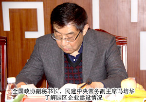 全國(guó)政協(xié)副秘書長(zhǎng)、民建中央常務(wù)副主席馬培華一行蒞臨綠之韻集團(tuán)考察