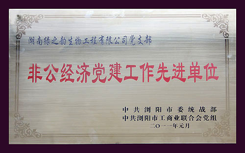 非公經(jīng)濟(jì)黨建工作先進(jìn)單位