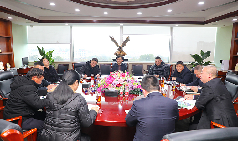 瀏陽經(jīng)開區(qū)黨工委副書記、管委會主任喻輝一行蒞臨綠之韻調(diào)研座談